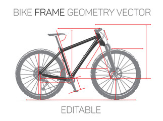 Modern bikes geometry.
