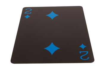 card deck gambilng two isolated on white background