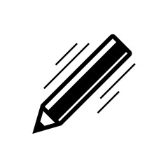 pencil vector line icon in minimalist style