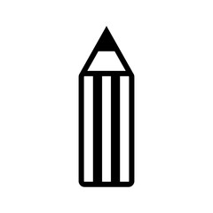 pencil vector line icon in minimalist style