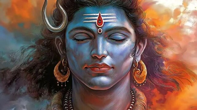 Stunning digital art featuring Lord Shiva, capturing his serene yet powerful presence. 