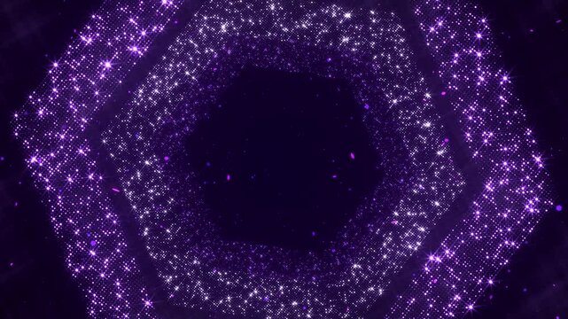 Glittering Hexa Lights Background