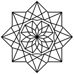 Geometric decoration wallpaper vector illustration
