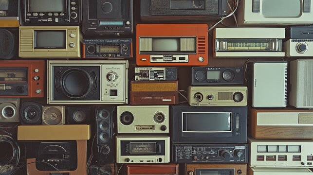 Vintage Technology Wall