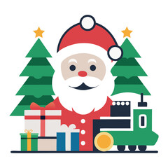 Christmas Logo Design Illustration