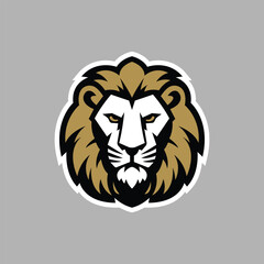 Powerful Lion Head Logo Design - High-Quality Vector Art, Majestic Lion Head Logo