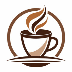 Coffee Cup Logo Art Illustration