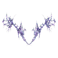 3d biomorphism draconic wings element