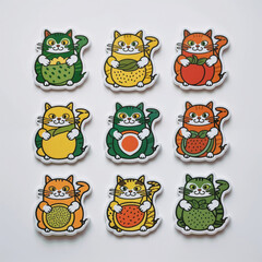 set of funny animals