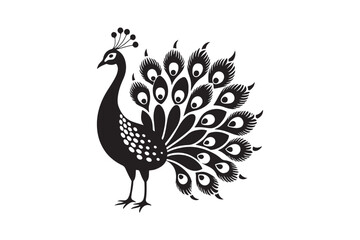 Peacock silhouette vector illustration, Peacock silhouette vector , Peacock silhouette , Peacock silhouette PNG.