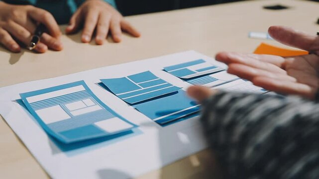 The designer team is designing the uxui system to make the uxui system work well on new phones and support system updates. Website development concept UI UX front end designer