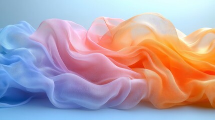 Fototapeta premium Abstract Colorful Fabric Drape