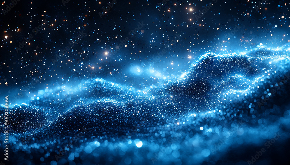 Canvas Prints glowing star in dark space, futuristic astronomy backdrop generated by ai