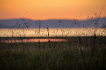 Sunset at Trondheim fjord