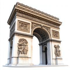 Obraz premium Arc De Triomphe Isolated