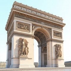 Fototapeta premium Arc De Triomphe Isolated