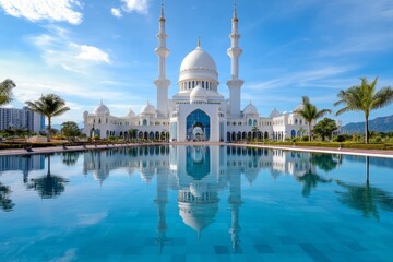 Naklejka premium Honeymoon cultural city tour, exploring landmarks, iconic sights combines adventure with education as couples visit famous landmarks and hidden gems