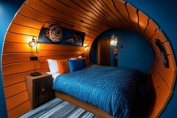 Hotel room, themed decor, unique experience transports you to another world with fun and creative themed rooms