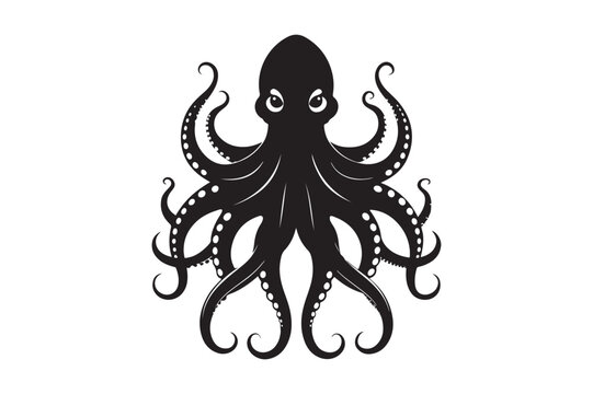 recommend clip art: Octopus silhouette vector, Octopus silhouette vector illustration, Octopus silhouette