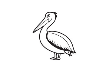 Pelican silhouette vector illustration, Pelican silhouette vector bundle, Pelican silhouette