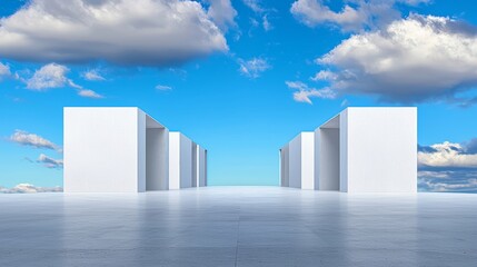 The Role of Symmetry in Modular Minimalist Architecture, Explore how symmetry is applied in modular architecture, where repeated, identical units form a cohesive and functional minimalist structure