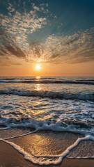 Obraz premium sunset over the sea