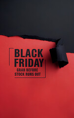Black Friday urgency sale banner template