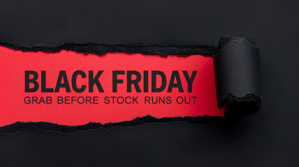 Black Friday urgency sale banner template