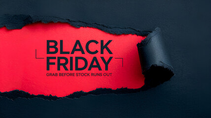 Black Friday urgency sale banner template