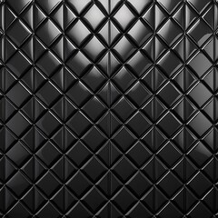 modern semigloss black 3d wall tiles background with polished diamond shapes - interior design concept