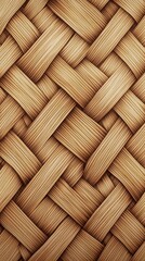 Elegant Farmhouse Woven Rattan Surface, AI generated illustration