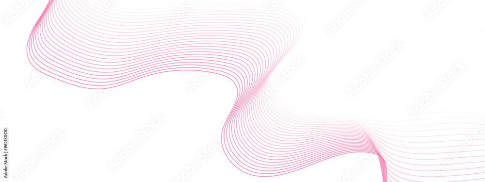 Aufkleber vector abstract background with dynamic pink waves. abstract wave element for design. digital freque