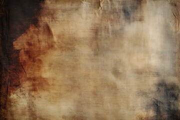 Obraz premium Aged Canvas Texture with Brown and Black Tones