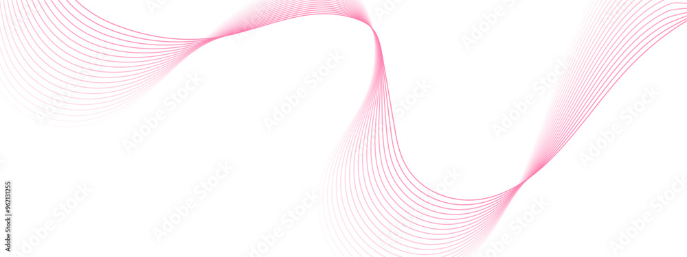 Aufkleber vector abstract background with dynamic pink waves. abstract wave element for design. digital freque