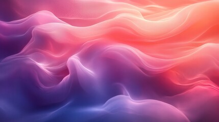 Obraz premium A colorful, abstract painting of a wave with a purple and orange background ,The painting is full of energy and movement.