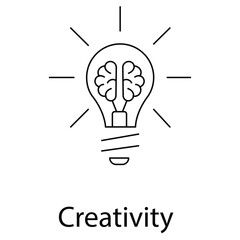 Creativity Icon. Vector Icon Design