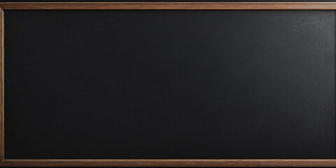Blank Blackboard with Wooden Frame