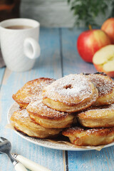 German traditional dessert dish Apfelkuehle