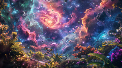 background with space