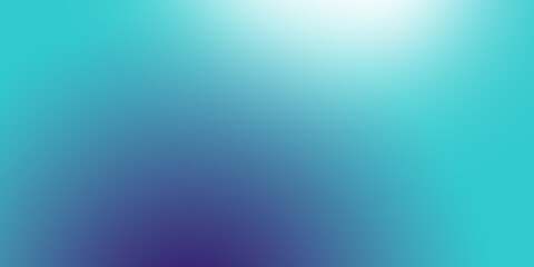 Ziarniste gradientowe tło w kolorach niebieski granatowy biały, szum tekstura na tapecie. Szablon baneru lub plakatu w stylu graficznym retro. Światła ledowe holo bokeh na projekcie okładki © Grainy background