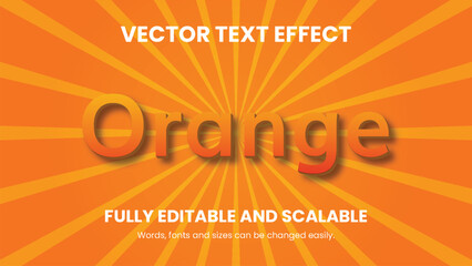 Vector 3d text effect design