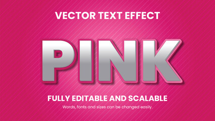 Vector 3d text effect design