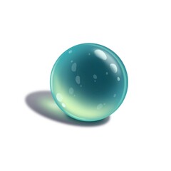 Glass transparent 3d sphere ball