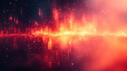 Obraz premium A colorful abstract design background with vibrant geometric patterns.