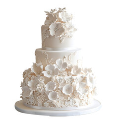 Elegant Modern Wedding Cake Designs in PNG Format for Celebrations