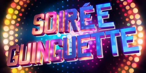 soir&eacute;e guinguette boule &agrave; facettes