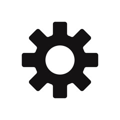 gear icon on a white background