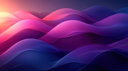 Obraz premium A purple and blue wave with a pink and blue background