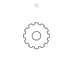Gear setting icon symbol vector illustration isolated on white background