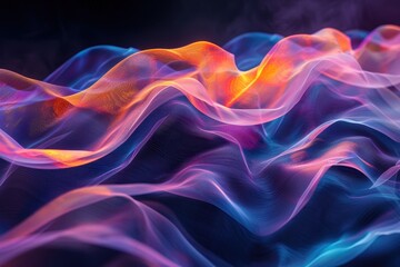Obraz premium Abstract Neon Waves
